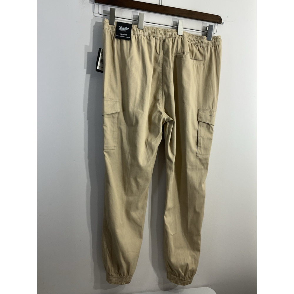 Men’s Brooklyn Cloth The Jogger Pullon Pants XL Tan Elastic Waist NWT
